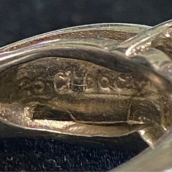 Ring Heart CZ Cubic Zirconia Size 4 Faceted Vintage Jewelry Sterling Silver Stam - Picture 15 of 16